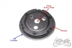 CLUTCH ASSY, ONE WAY STARTER MOTOR + GEAR 2T NEW MODEL