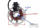 STATOR, GENERATOR/IGNITER 2 WIRES + 1 COUPLER OF 5 WIRES 2T