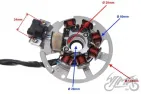 STATOR, GENERATOR/IGNITER 6 WIRES 2T
