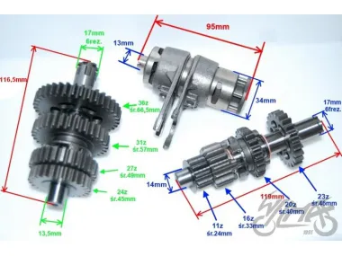 GEAR BOX ASSY, ENGINE 110 CCM 4T