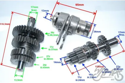 GEAR BOX ASSY, ENGINE 110 CCM 4T