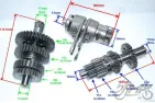GEAR BOX ASSY, ENGINE 110 CCM 4T