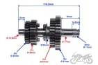 DRIVE SHAFT ASSY, ENGINE 110 CCM 4T