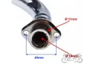 MUFFLER ASSY, W/EX. PIPE 4T W/O SECOND AIR VALVE PORT