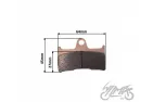 REAR BRAKE PAD SET FOR CF MOTO OEM Sintered