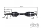 CONSTANT VELOCITY DRIVE SHAFT LH, FRONT AXLE FOR CF MOTO 450 520