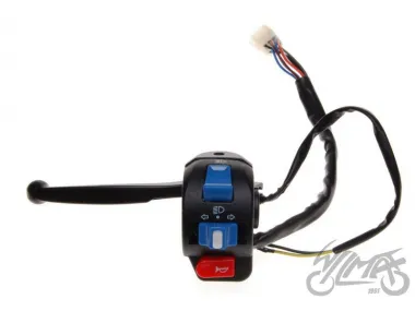 SWITCH ASSY, HANDLEBAR LEFT 1 MALE BLOCK CONNECTOR 8 PINS