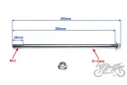 AXLE, ENGINE BRACKET 2T