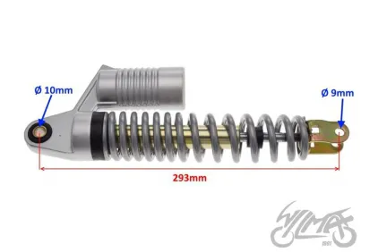 DAMPER, REAR SUSPENSION WITH GAS CONATINER