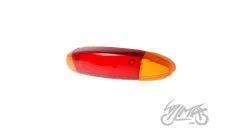 LENS SET, REAR LAMP QT-4 AMBER INDICATOR, RIBBED GLASS
