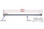 AXLE, FRONT WHEEL QT-4