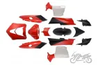 BODY COVER SET, RED FOR LONGJIA LJ50