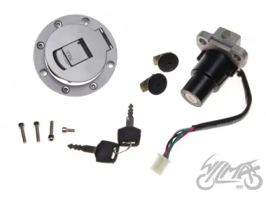 MAIN SWITCH, IGNITION W/LOCK SET NEKEN SHAFT STREET W/FUEL TAP