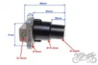 MAIN SWITCH, IGNITION W/LOCK SET NEKEN SHAFT STREET W/FUEL TAP