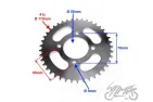 SPROCKET, T:41 428H REAR WHEEL NEKEN SHAFT STREET