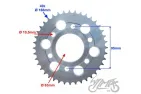 SPROCKET, REAR WHEEL FOR ZIPP PRO T:40 428
