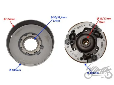 CLUTCH ASSY ATV 110 AUTOMATIC