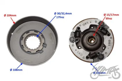 CLUTCH ASSY ATV 110 AUTOMATIC