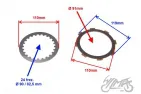 PLATE SET, CLUTCH FRICTION&METAL ATV 200 LONCIN