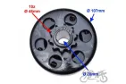 CLUTCH ASSY, CENTRIFUGAL LIFAN GO-KART 160/200