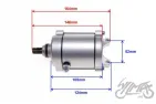 STARTER MOTOR ASSY, 11-TOOTH SPLINE ATV200