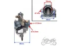 KARBIURATORIUS ATV200 PASIURBIMAS TROSU