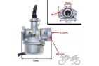 CARBURETOR ATV110 CHOKE OPERATED BY CABLE