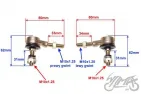 END SET, STEERING ROD ATV110 200 2PCS
