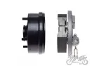 HUB, WHEEL FRONT LH W/DRUM BRAKE 4 BOLTS