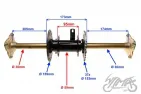 AXLE, REAR WHEELS SET ATV90/110 SET.