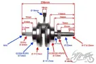 CRANKSHAFT ASSY ATV 250ST-9E