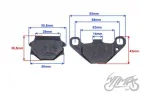 PAD SET, REAR BRAKE CALIPER ATV250 STXE