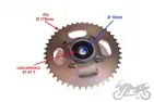 SPROCKET ASSY, W/HUB REAR WHEEL T:42 428H FOR SHINERAY XY150-17