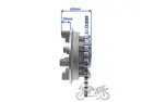 SPROCKET ASSY, REAR WHEEL SHINERAY XY125-10D