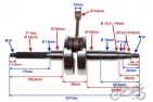 CRANKSHAFT ASSY 2T FOR YAMAHA AEROX AC/LC
