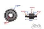 GEAR SET, FINAL DRIVE TUNING N.A.125