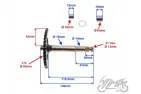 SHAFT, STARTER SHORT GY6 125 CCM 4T