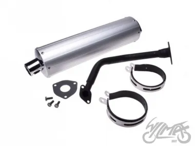 MUFFLER ASSY JONWAY NEW ADVENTURE 125 GY6 4T W/EX. PIPE