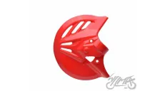 GUARD, BRAKE DISC ROTOR COVER RED FOR HONDA CRF