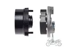 HUB, WHEEL FRONT LH W/DRUM BRAKE 3 BOLTS