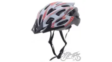 HELMET BICYCLE M WHITE/RED