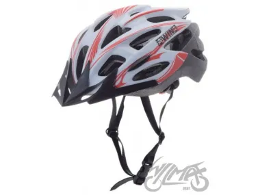 HELMET BICYCLE M WHITE/RED