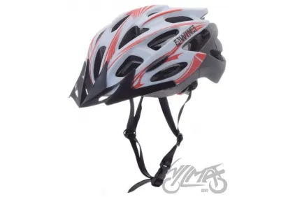HELMET BICYCLE L WHITE/RED