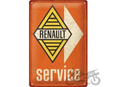 TIN SIGN 20x30 RENAULT SERVICE 22431