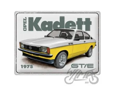 TIN SIGN 30x40 OPEL KADETT GT/E 23377
