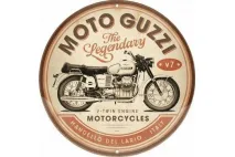 TIN SIGN ROUND 35cm MOTO GUZZI 25111