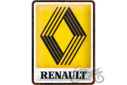 METALINĖ LENTELĖ 15X20 RENAULT LOGO 26313