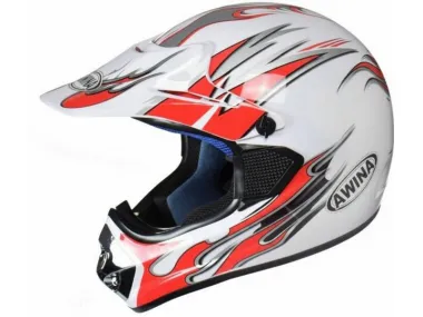 HELMET AWINA XXL WHITE-RED GRAPH ENDURO TN8686-30 W/O ECE
