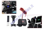 Cigarette lighter socket, battery charging indicator and 2USB connectors for motorcycle, quad bike, 12/24V DC 5V/2.1A, voltmeter