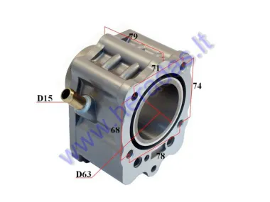 Cylinder for ATV quad bike, motorcycle 200cc D63 water-cooled LONCIN